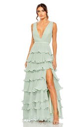 2 of 9 Mac Duggal 49054 Dress Sage