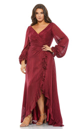 1 of 3 Mac Duggal Fabulouss 49498 Burgundy