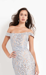 4 of 6 Jovani 49634 Light Blue