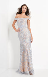1 of 6 Jovani 49634 Light Blue