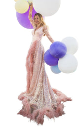 1 of 4 Tarik Ediz 50647 Pink