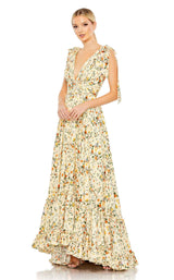 1 of 6 Mac Duggal 50657 Yellow-Multi