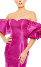 6 of 12 Mac Duggal 50677 Fuchsia