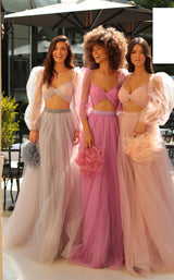 12 of 15 Tarik Ediz 51037 Lilac-Blue, Special Pink, Rose