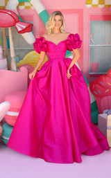 1 of 2 Tarik Ediz 51149 Fuchsia