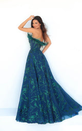 3 of 3 Tarik Ediz 51153 Navy-Emerald