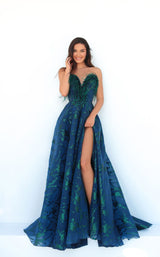 2 of 3 Tarik Ediz 51153 Navy-Emerald