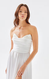 6 of 16 Tarik Ediz 52006 Dress White