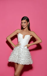 1 of 3 Tarik Ediz 53025 Dress Ivory
