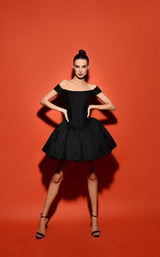 1 of 2 Tarik Ediz 53060 Dress Black