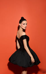 2 of 2 Tarik Ediz 53060 Dress Black