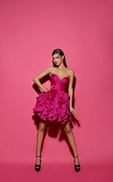 1 of 8 Tarik Ediz 53066 Dress Orchid