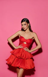 3 of 8 Tarik Ediz 53098 Dress Rose