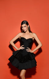 1 of 2 Tarik Ediz 53126 Dress Black