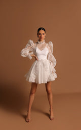 1 of 2 Tarik Ediz 53143 Dress Ivory
