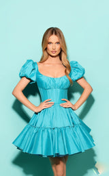 2 of 4 Tarik Ediz 53150 Dress Sea-Turquoise