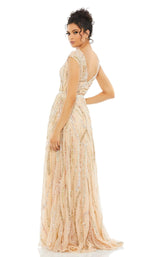 3 of 6 Mac Duggal 5445 Beige-Multi