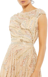5 of 6 Mac Duggal 5445 Beige-Multi