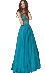 10 of 11 Jovani 54873BG Teal