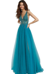 9 of 11 Jovani 54873BG Teal