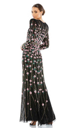 3 of 3 Mac Duggal 5492 Dress Black-Multi