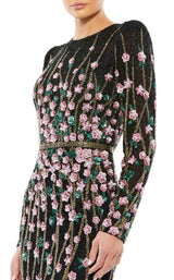 2 of 3 Mac Duggal 5492 Dress Black-Multi