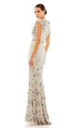 3 of 6 Mac Duggal 5505 Nude/Silver