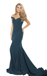 8 of 34 Jovani 55187BG Navy