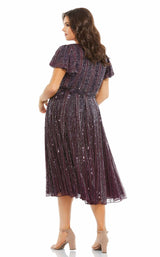 2 of 3 Mac Duggal Fabulouss 5522 Aubergine