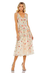 2 of 6 Mac Duggal 5527 Nude Multi