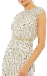 3 of 3 Mac Duggal 5532 Silver/Nude