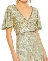 6 of 9 Mac Duggal 5538 Sea Mist