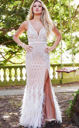 3 of 5 Jovani 55796 Ivory