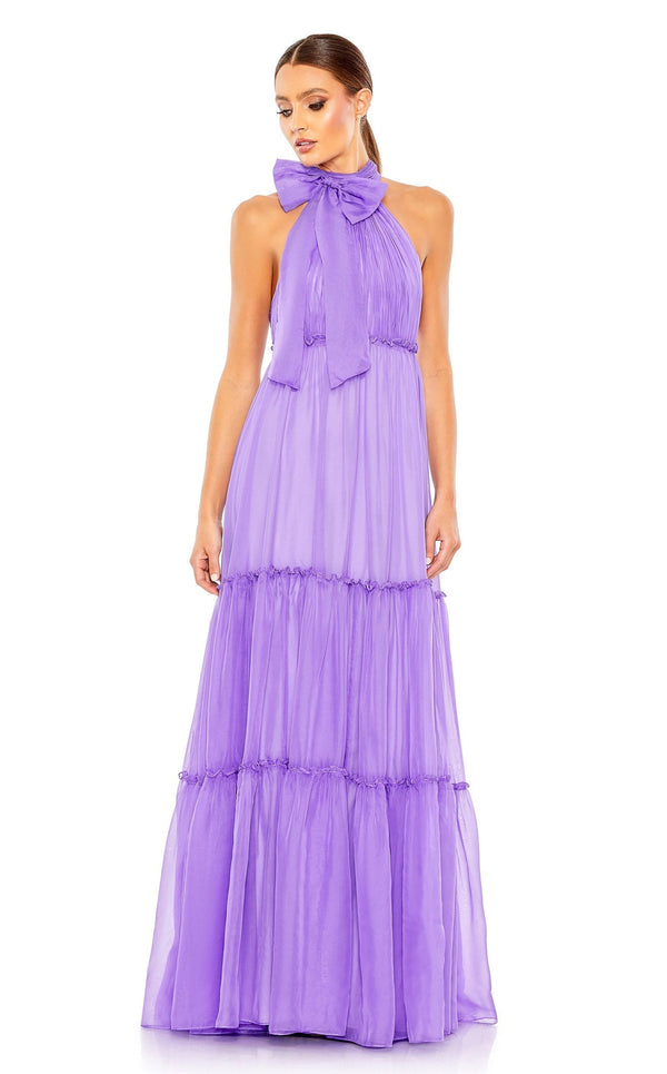 strapless open back dress Plus-Size Long Prom Dress with Twist PromGirl