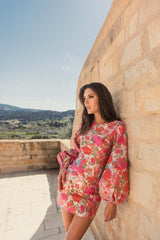 4 of 4 Mac Duggal 56106 Pink-Multi