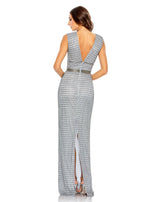 8 of 9 Mac Duggal 5625 Dress Silver