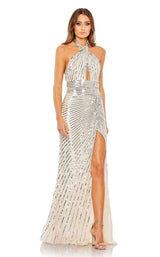 1 of 3 Mac Duggal 5650 Nude/Silver
