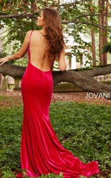 4 of 6 Jovani 57900 back Hot-Pink