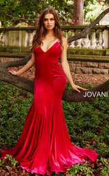 5 of 6 Jovani 57900 hot pink front