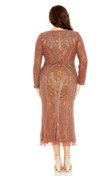 6 of 6 Mac Duggal Fabulouss 5804 Dress Rosewood