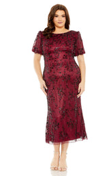 1 of 6 Mac Duggal Fabulouss 5940 Dress Burgundy