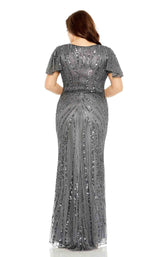3 of 3 Mac Duggal Fabulouss 5945 Dress Pewter