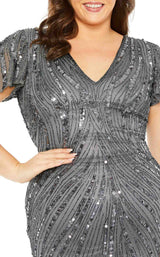2 of 3 Mac Duggal Fabulouss 5945 Dress Pewter