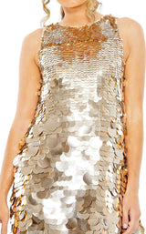 3 of 6 Mac Duggal 5961 Dress Gold