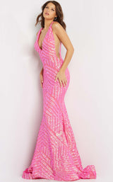 6 of 26 Jovani 59762 Neon Hot Pink