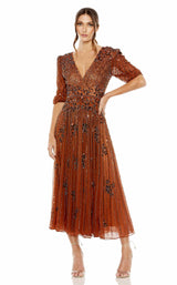 1 of 6 Mac Duggal 5995 Dress Cinnamon