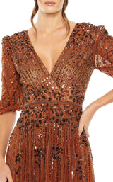 3 of 6 Mac Duggal 5995 Dress Cinnamon