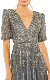 4 of 6 Mac Duggal 5995 Dress Pewter