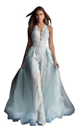 2 of 16 Jovani 60124 Light Blue