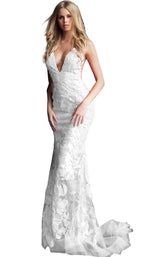 7 of 20 Jovani 60283 White